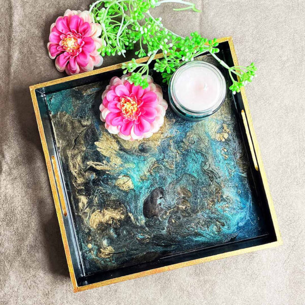 Galaxy Design Resin Tray
