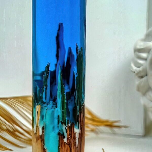 Epoxy Resin & Teak Lamp